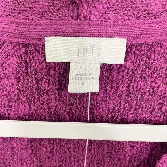 J. Jill Dimensional Elbow Sleeve Sweater Mulberry NWT - Picture 8 of 10